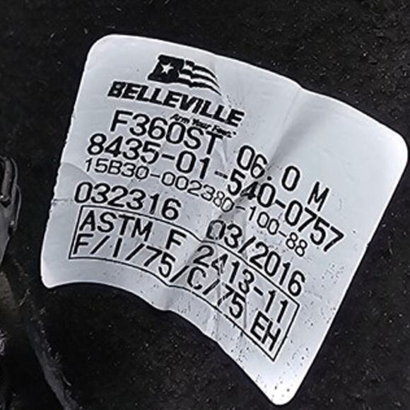 Belleville F360ST Military Combat Tactical Boots Steel Toe ASTM Safety Womens 6M - Picture 7 of 8